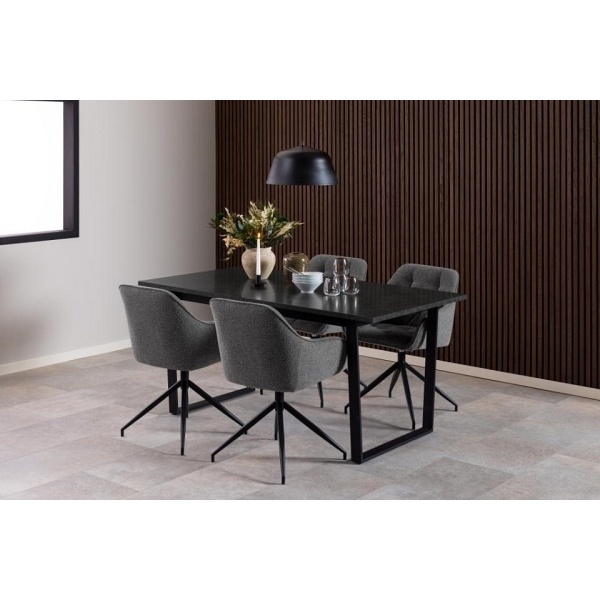 Krzesło Brooke obrotowe antracytowe Monza - ACTONA